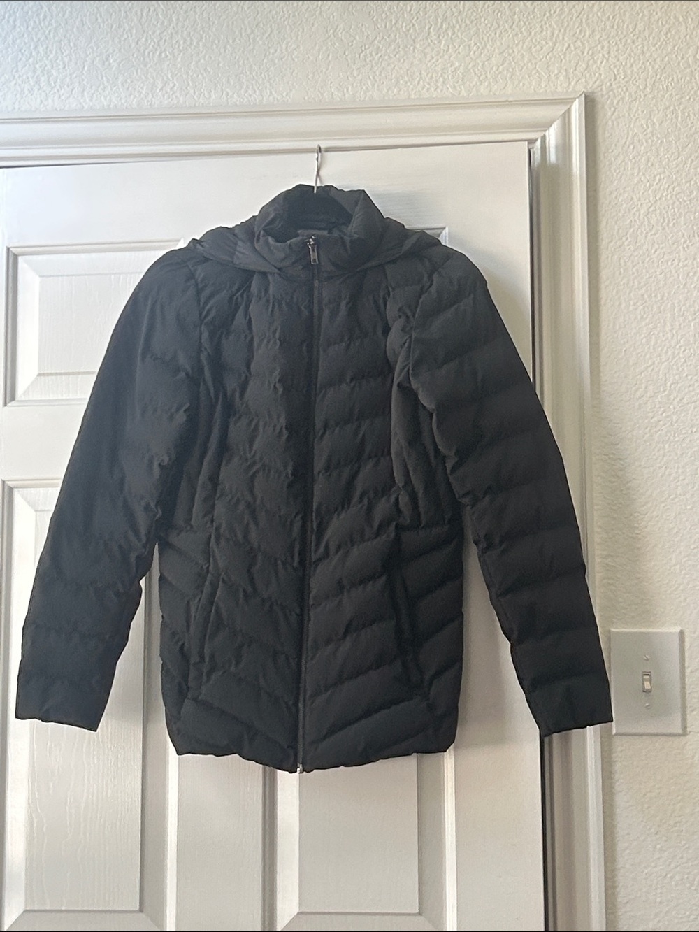 32 Degrees Black Hooded Women's Puffer Jacket